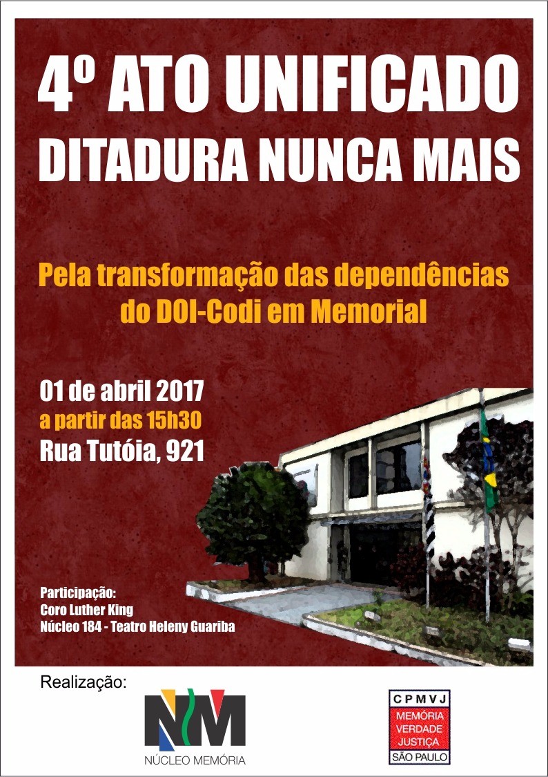 4º Ato Unificado – DITADURA NUNCA MAIS