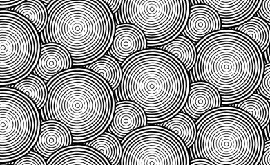 Seamless engraving pattern with circles