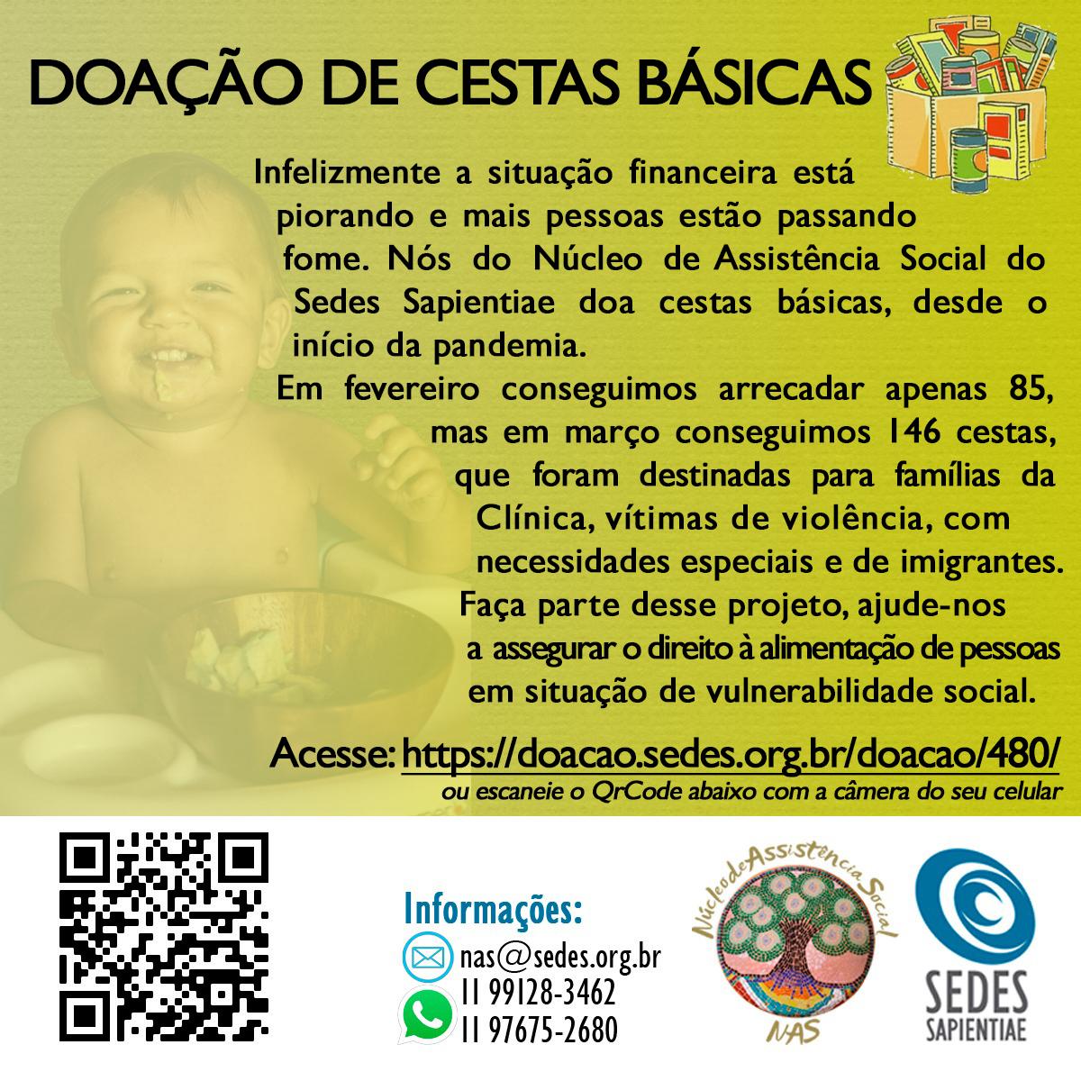 Doação de Cestas Básicas