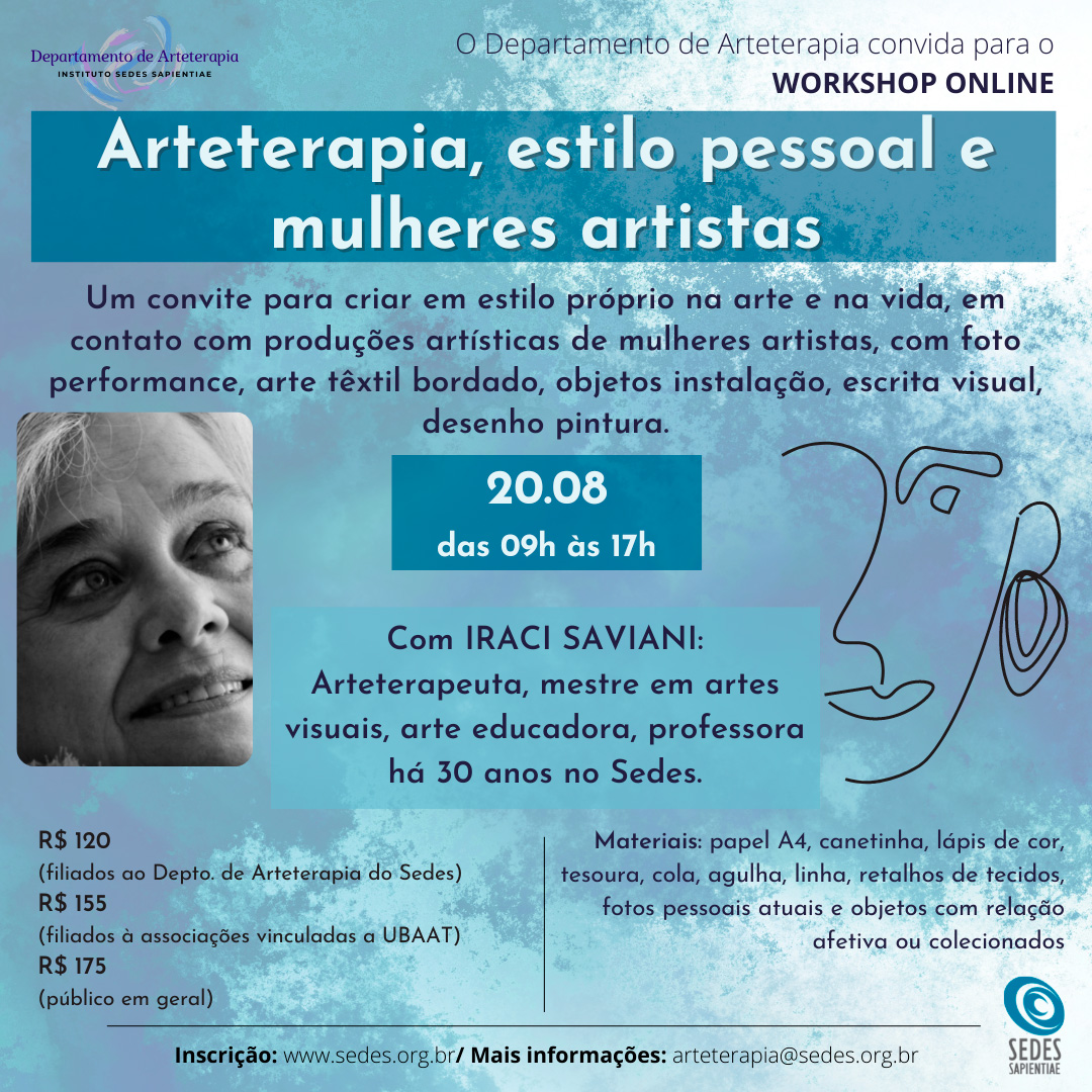 Workshop – Arteterapia, estilo pessoal e mulheres artistas
