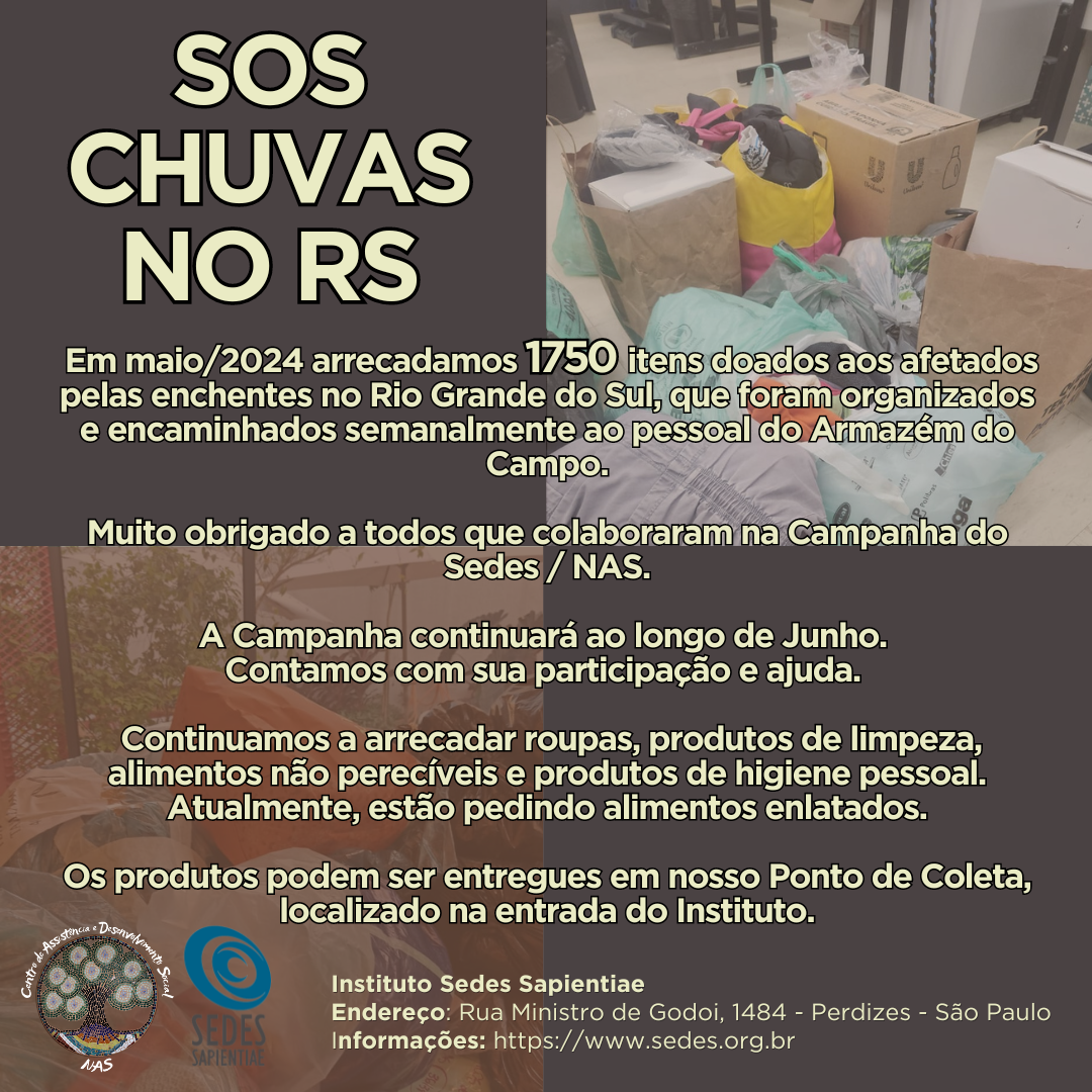 Campanha SOS Chuvas no RS