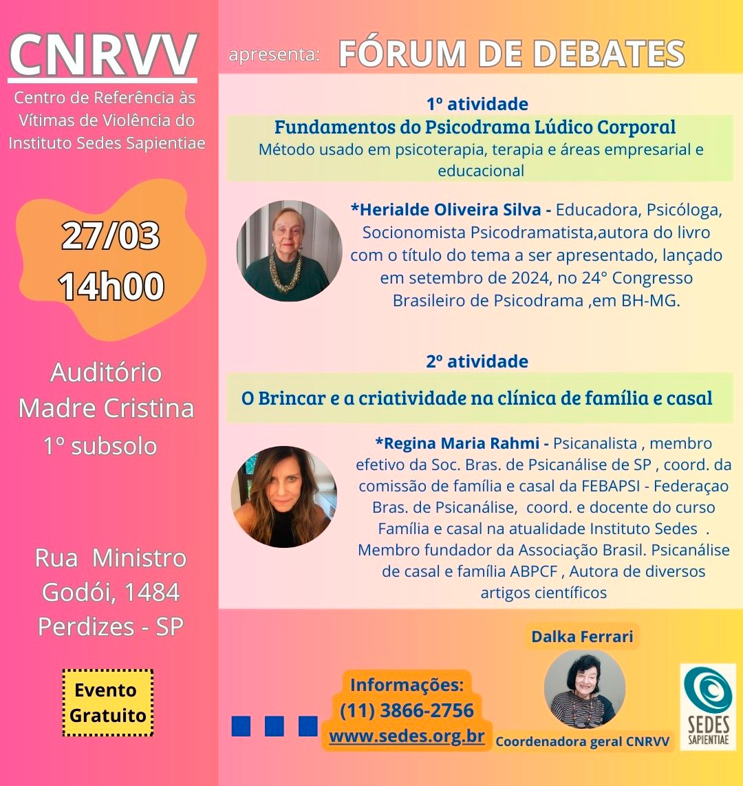 Fórum de Debates – CNRVV – março 2025