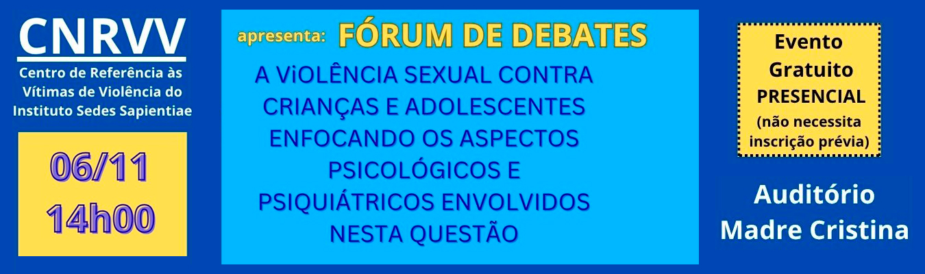 Fórum de Debates CNRVV – novembro 2025