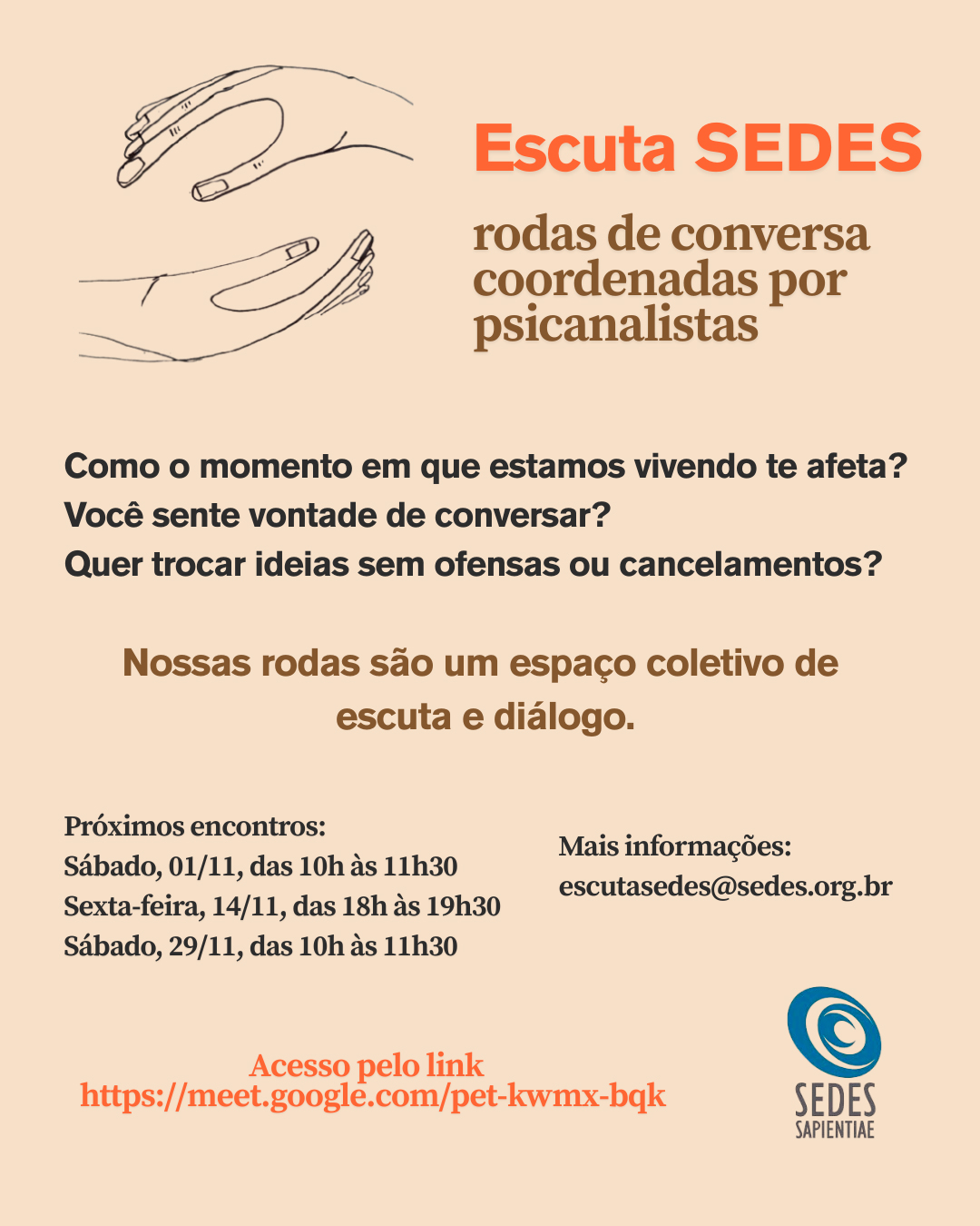 Escuta Sedes – novembro 2025