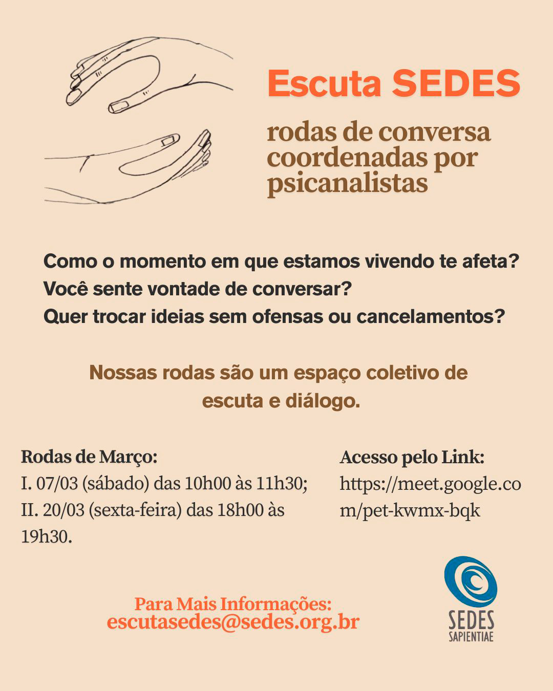 Escuta Sedes – março 2026