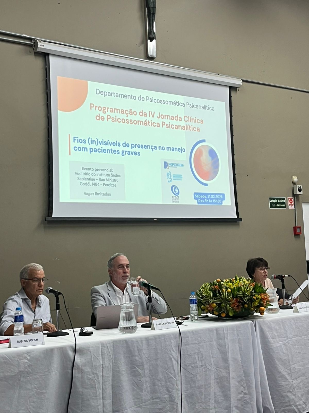 Aconteceu no Sedes – IV Jornada Clinica de Psicossomática Psicanalítica