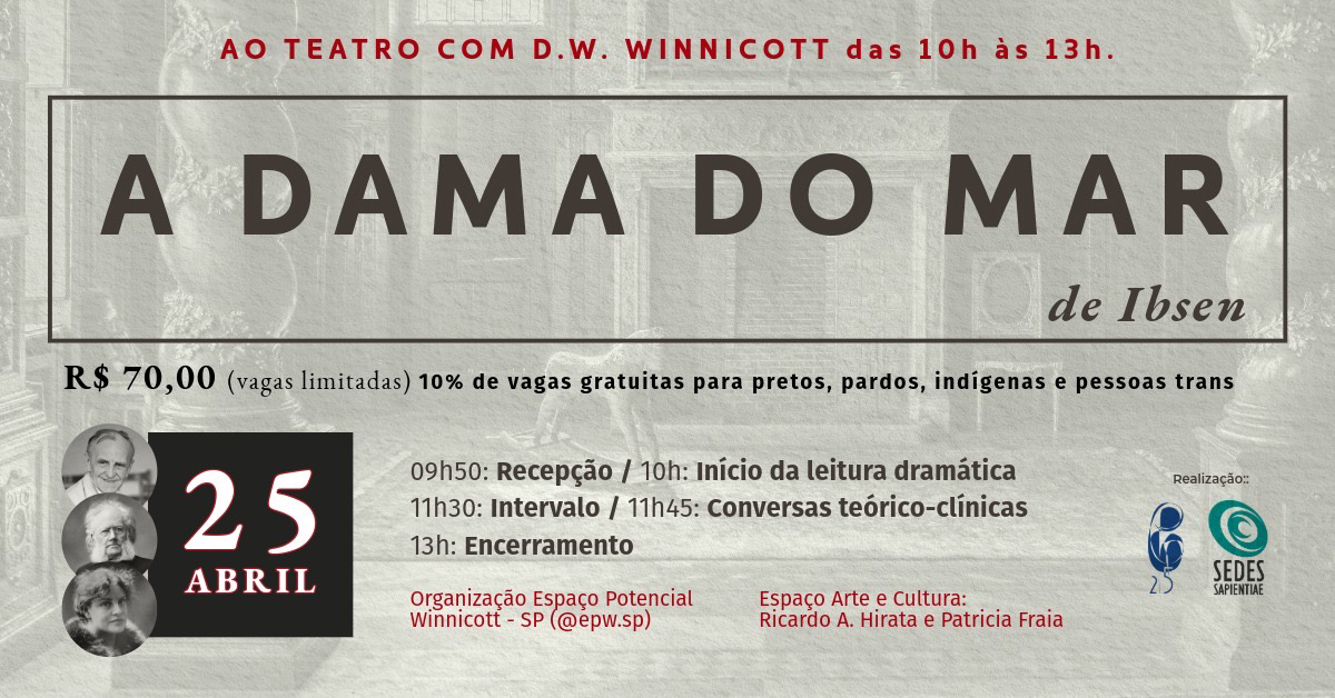 Ao teatro com D.W. Winnicott – A Dama do Mar de Ibsen