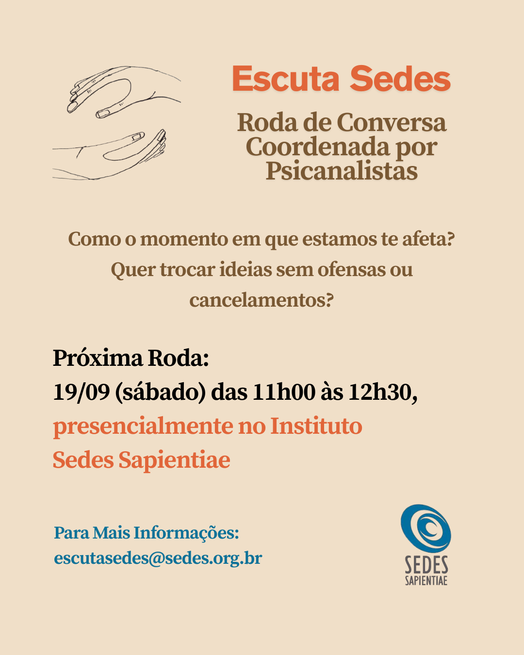 Escuta Sedes – setembro 2026