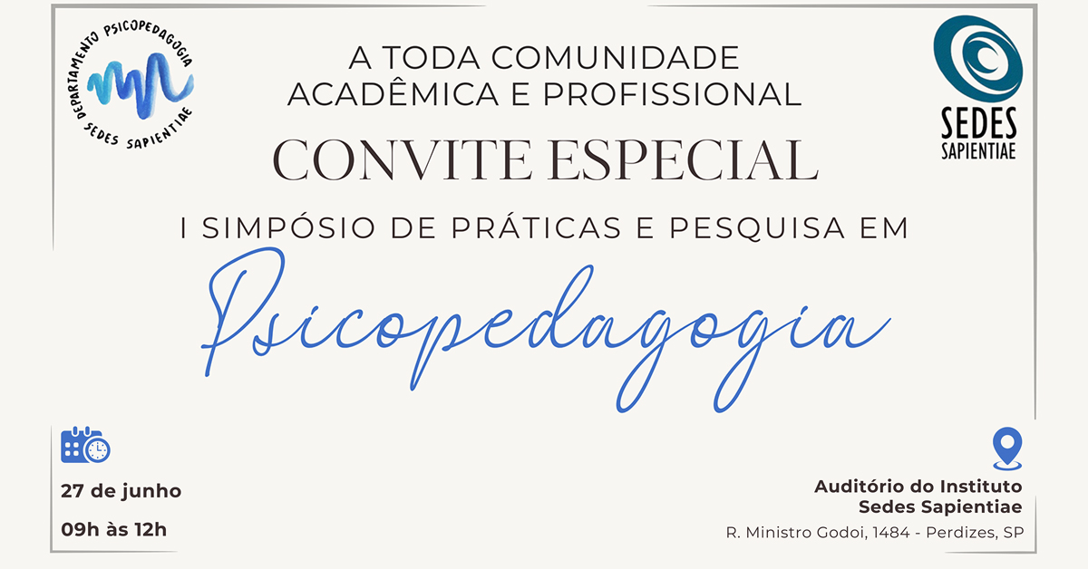I Simpósio de Práticas e Pesquisa em Psicopedagogia
