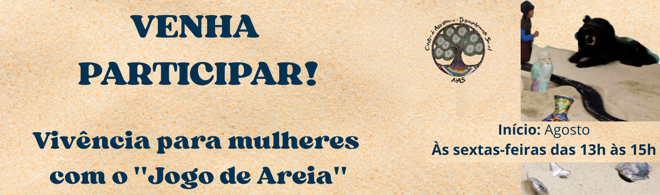 Vivência para mulheres com o “Jogo de Areia”