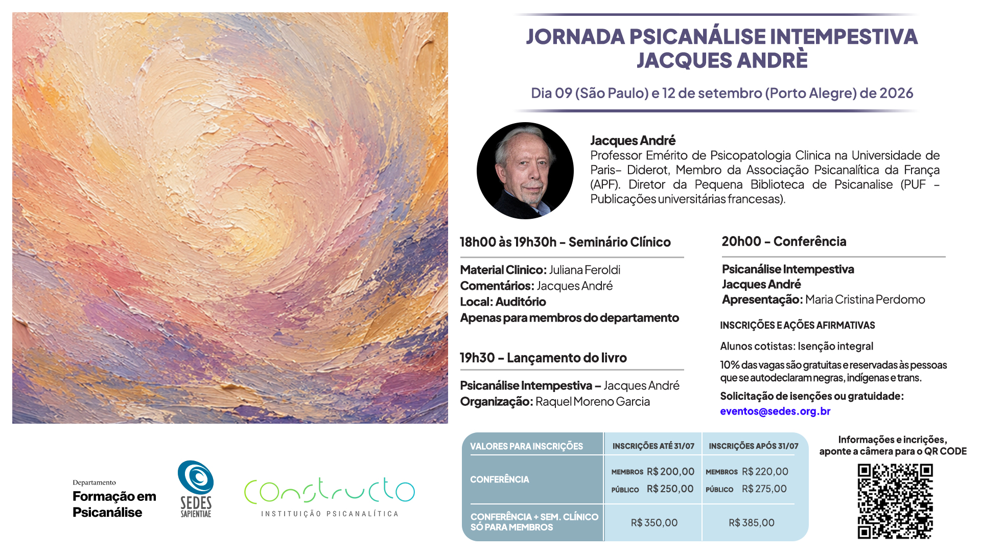 Jornada Psicanálise Intempestiva – Jacques André
