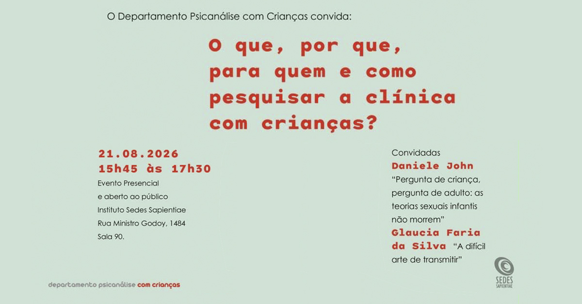 O que, por que, para quem e como pesquisar a clínica com crianças?