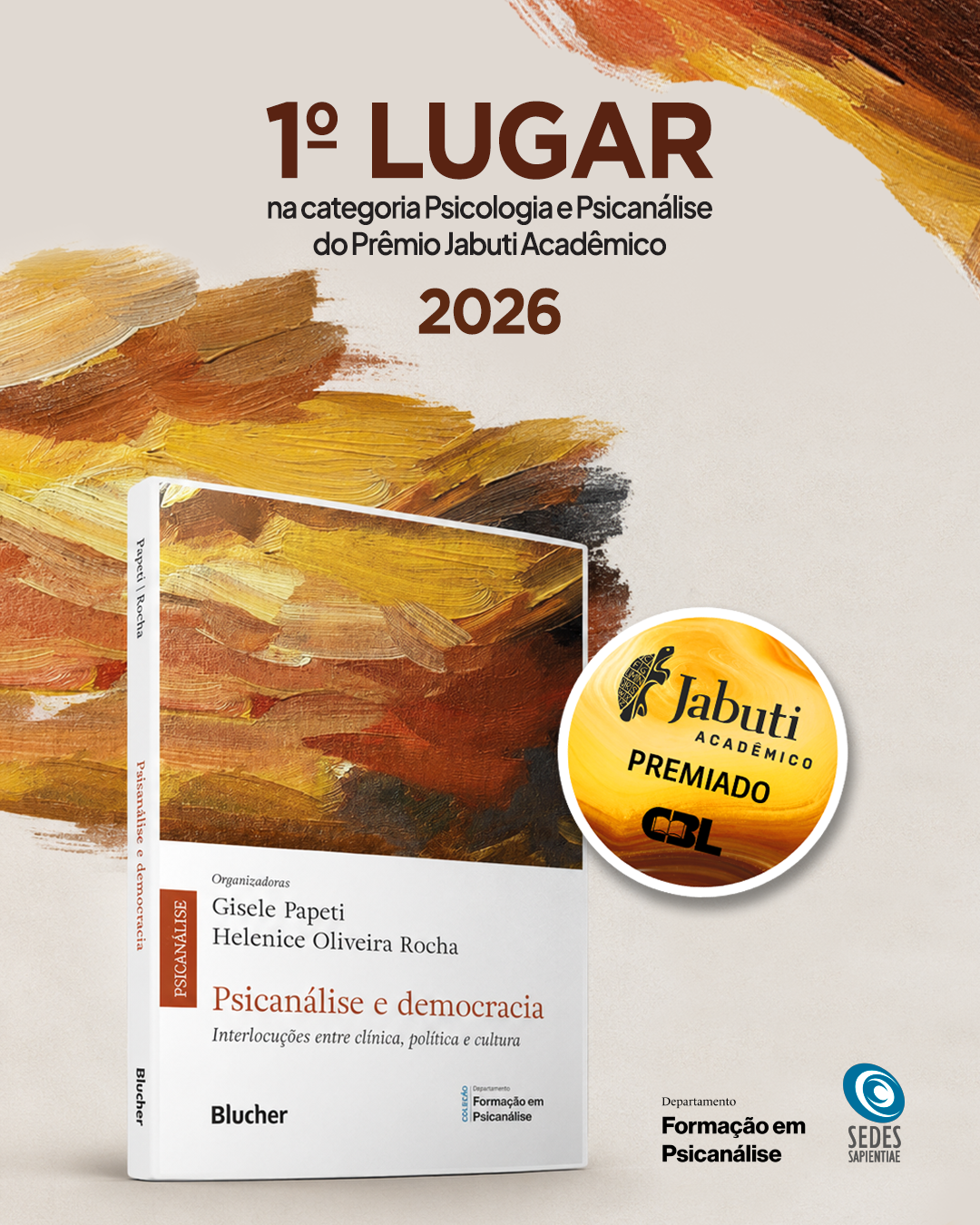 1º lugar no Prêmio Jabuti Acadêmico 2026!