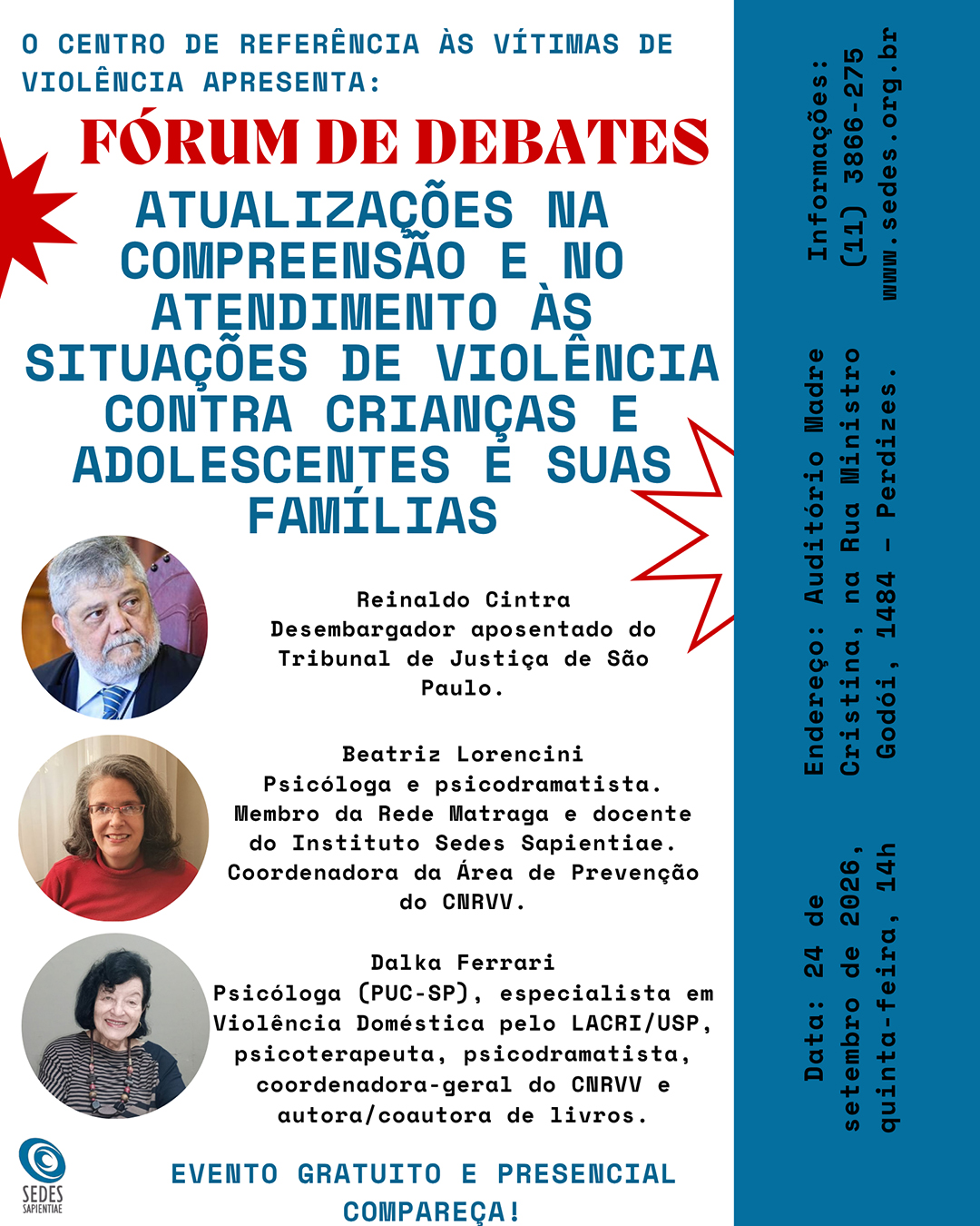 Fórum de Debates – CNRVV – setembro 2026