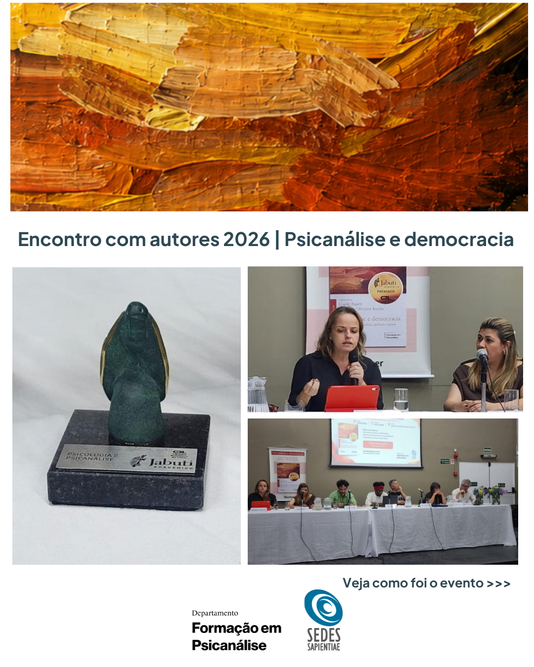 Encontro com Autores do livro “Psicanálise e Democracia”