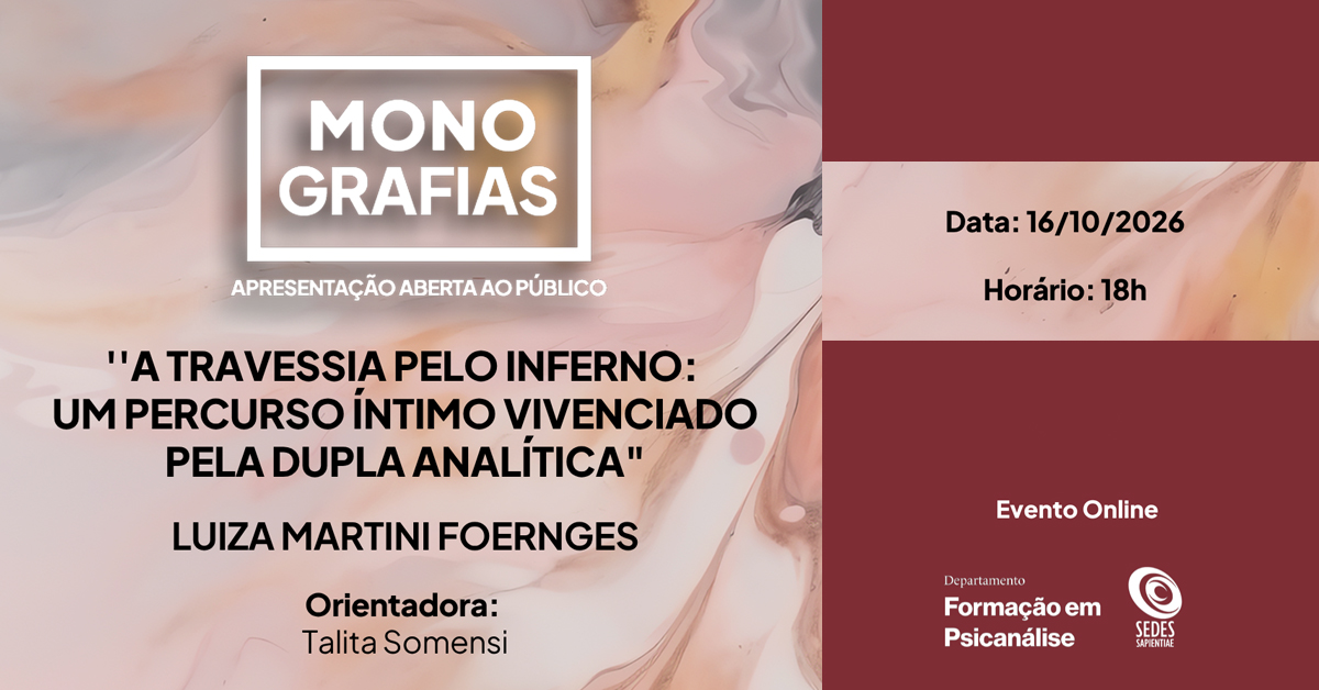 Monografias – Apresentação aberta ao público